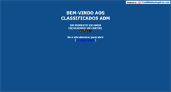 Desktop Screenshot of classificados.adm.br