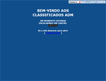 Tablet Screenshot of classificados.adm.br